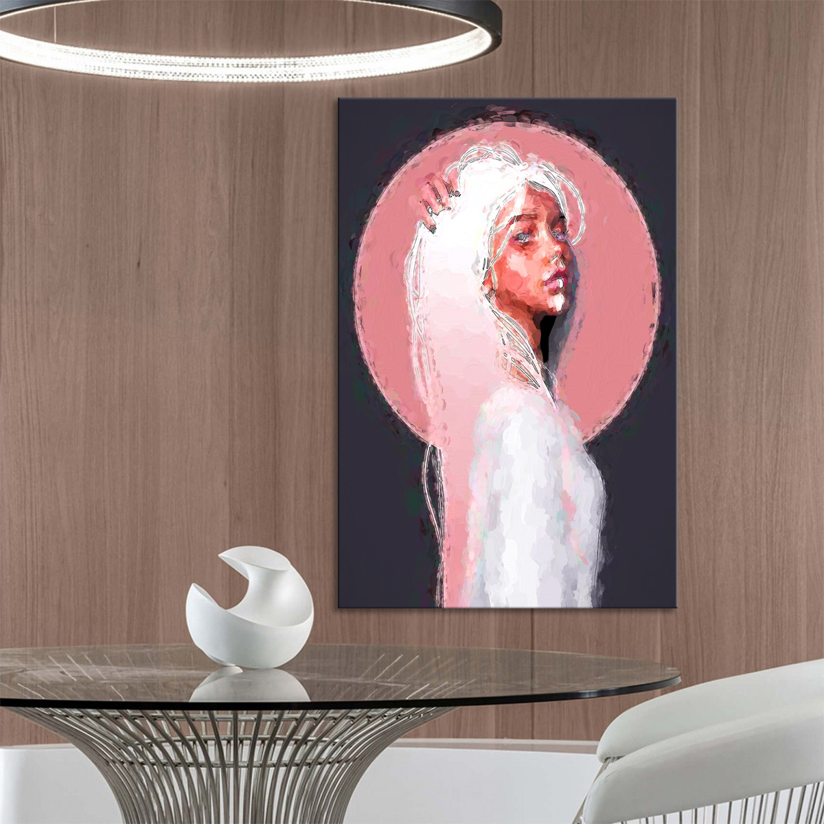 josie乔西人物肖像海报抽象艺术装饰无框帆布画亚马逊