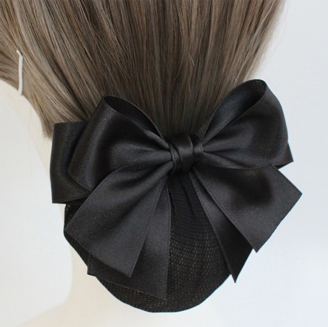 发网女空乘盘头发 护士头花发网 清新 简约 网兜 黑色 酒店服务员