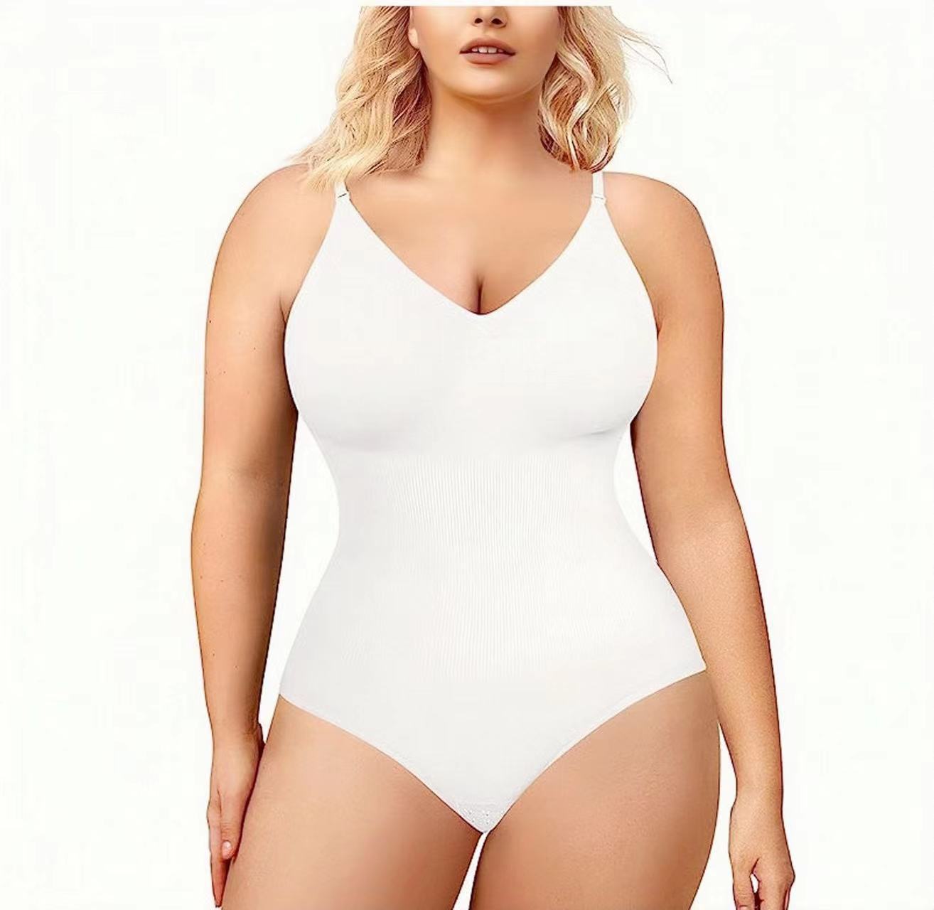 European and American plus Size Postpartum Hip Lifting Seamless Shapewear Women's Corset Sling Belly Contraction Bodybuilding One-Piece Underwear