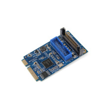 MINI PCI-E转usb3.0前置19针扩展卡2口台式机扩展卡转接