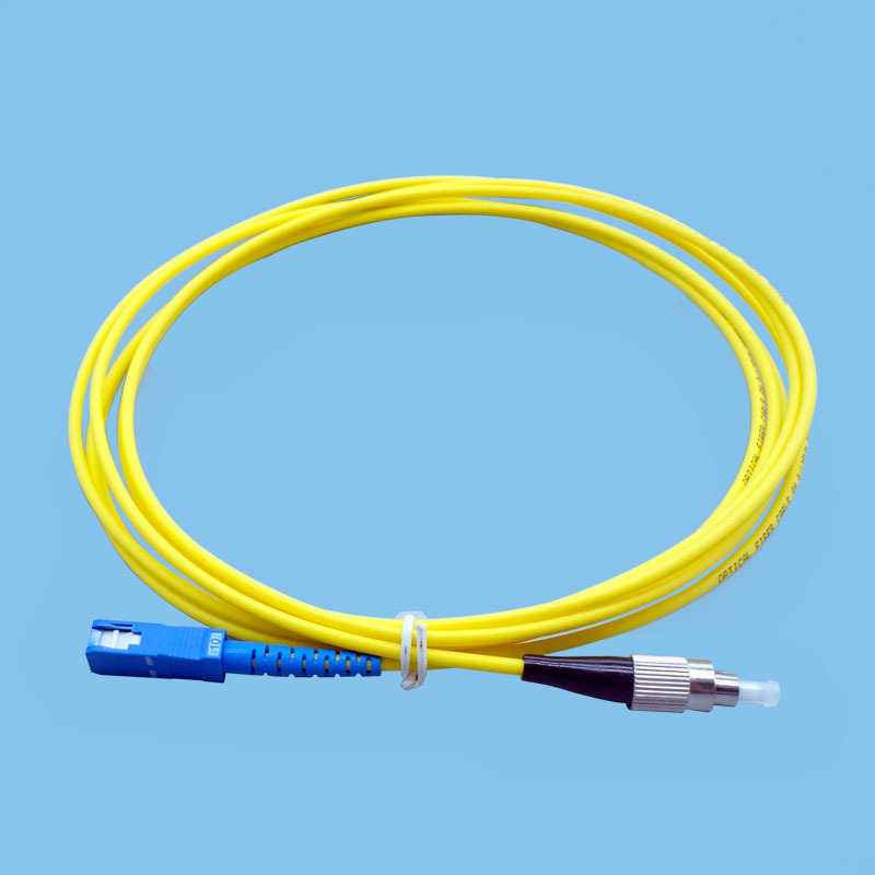 光纤跳线 电信级光纤熔接尾纤 光端机适用 fc-sc 单模单芯 2米
