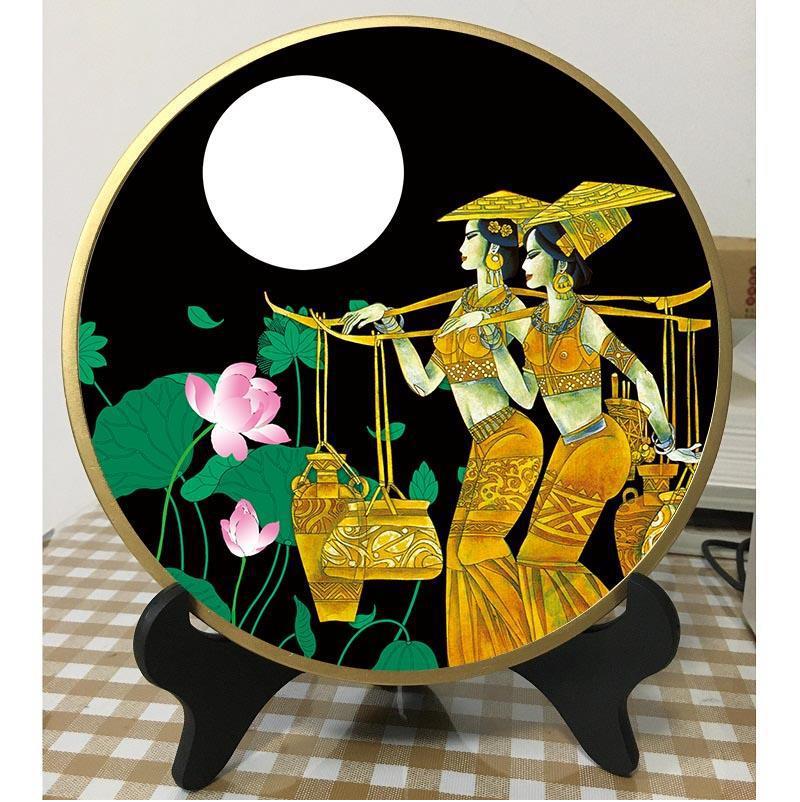 云南傣族工艺品作摆件56个少数民族风特色手工家居摆台摆设批发