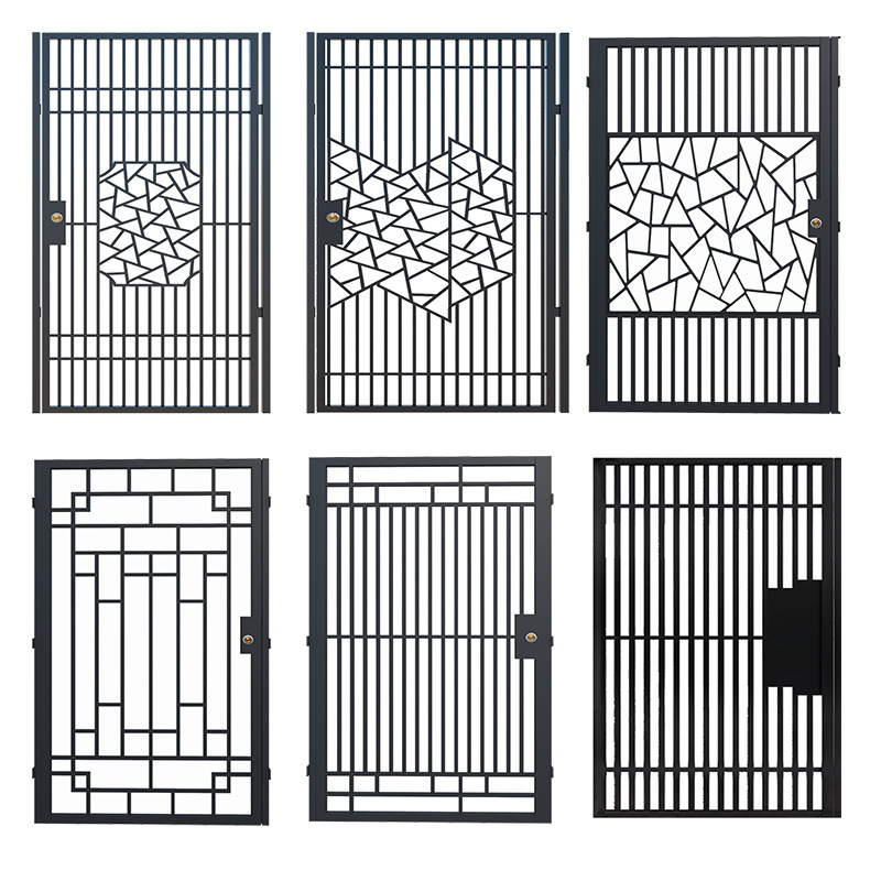 家用铁门庭院门乡村围墙栅栏门户外别墅大门单双开门花园门防盗门