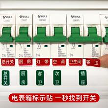 配电箱标识贴纸电闸电表箱标签贴家用灯开关标签强电空开标签贴.