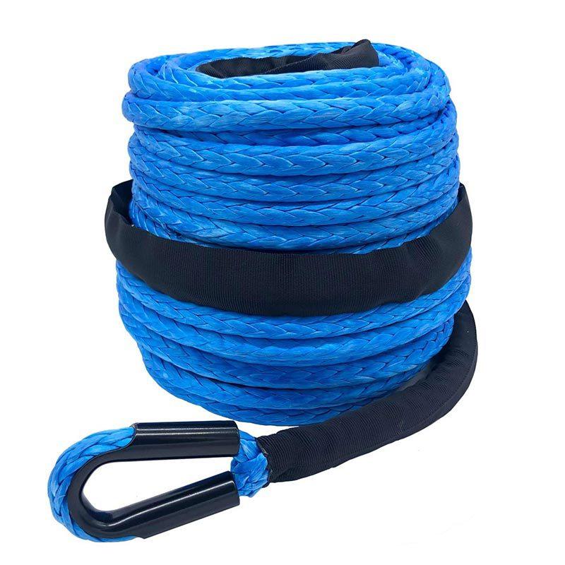 越野车绞盘绳抗紫外线替代钢缆 suv/atv超高分子量聚乙烯拖车绳