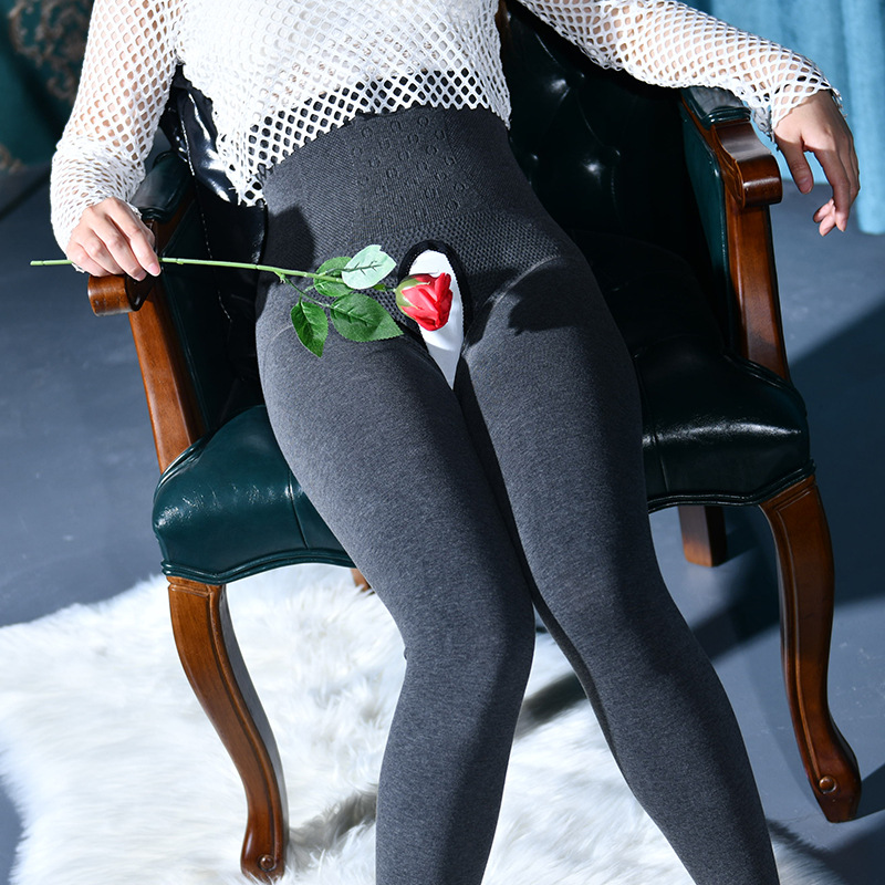 5成交912条2021新品秋冬加绒打底裤女性感开裆加厚保暖裤