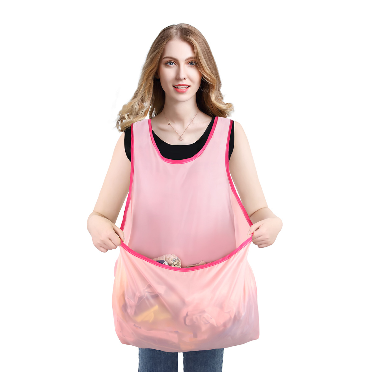 C Cross-Border Direct Sales New Outing Home Use Portable Cold-Proof Moisture-Proof Sleeveless Hanger Clothes Air Clothes Clothes Drying Apron