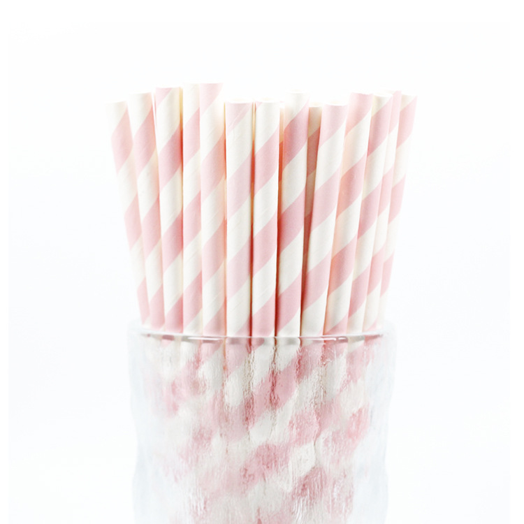 Paper Sucker Stripe Eco Paper Disposable Straws Paper Straws Biodegradable Paper Straws