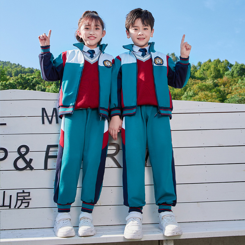 小学生校服套装春秋季季儿童英伦运动服一年级入学班服幼儿园园服