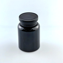新款保健瓶175ML食品级聚酯瓶高端包装瓶大头保险盖T形盖黑色遮光
