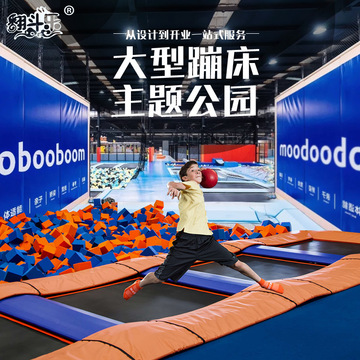 大型蹦床公园室内成人网红粘粘乐蹦蹦床儿童乐园游乐场所设备