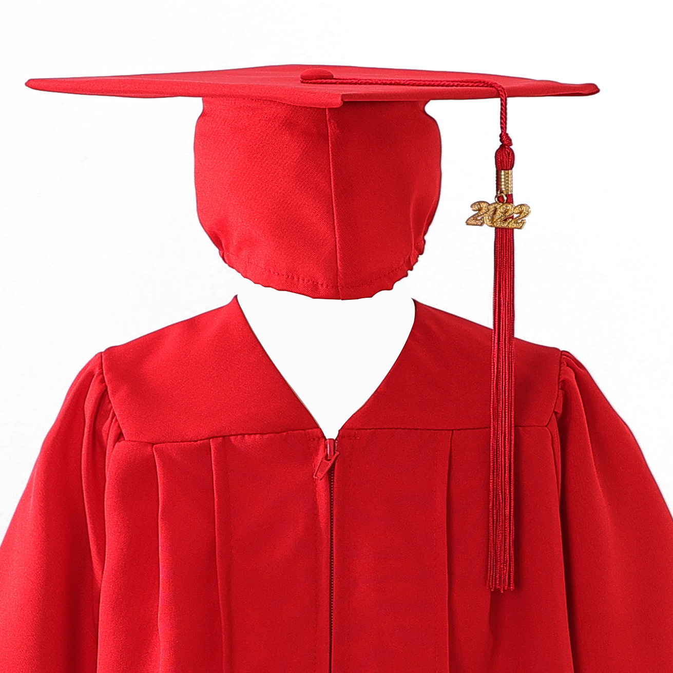 跨境货源国外红色学士服毕业服梭织儿童礼服学位服表演服校服套装