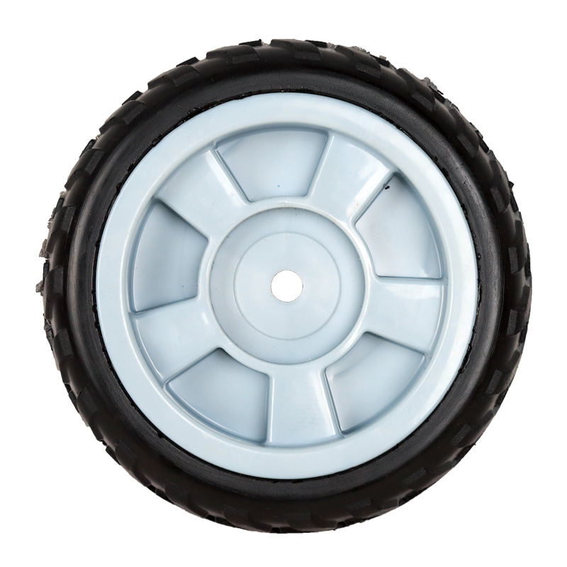 6寸pu发泡轮 6寸行李箱轮子 万向轮坦克车轮 购物车轮厂家直供