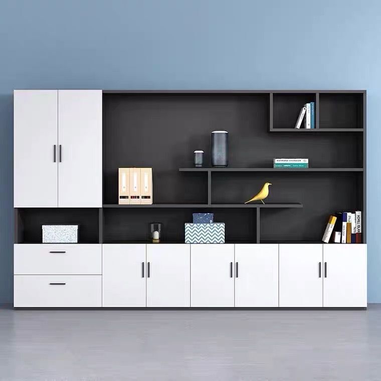 办公室背景墙书柜资料架文件柜办公柜展示柜隔断柜储物柜简约现代办公