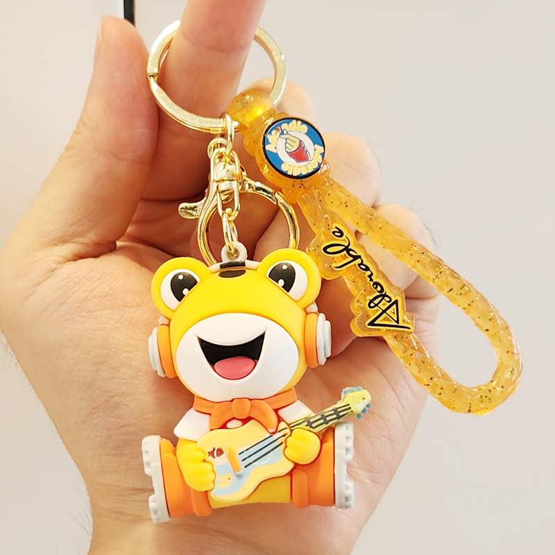 Cartoon Net Red Frog Doll Key Chain Girls Exquisite Handbag Pendant Cute Couple Keychain Small Gift