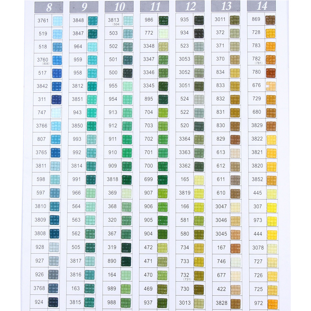 加工定制树脂方钻圆钻亚克力满钻钻石画配件dmc颜色钻一件起订