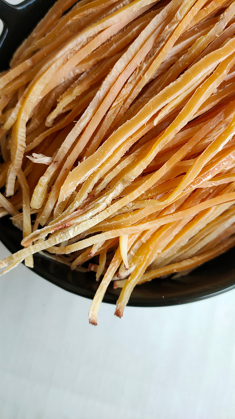 新货鱿鱼丝海鲜干货家用炒菜咸鱿鱼丝鱿鱼条8成干生鱿鱼丝非即食