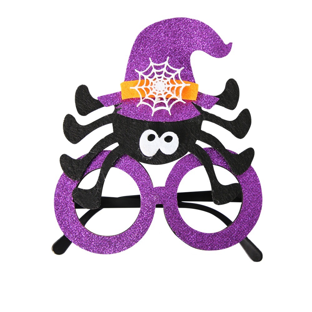 2023 New Halloween Decoration Glasses Ghost Festival Party Children Adult Horror Props Skull Ghost Glasses Frame