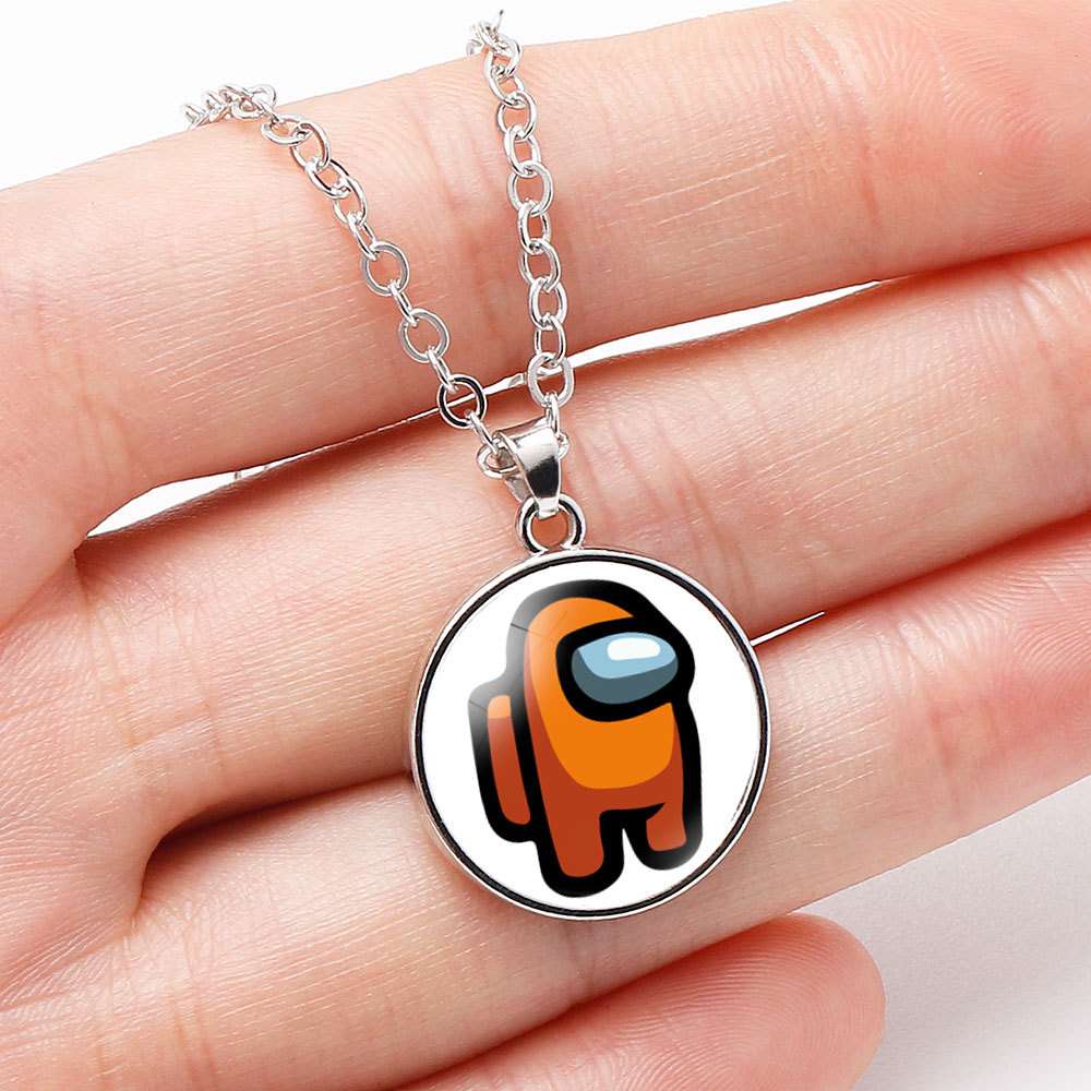 外贸新品among us在我们之中游戏周边项链太空狼人杀项链吊坠现货