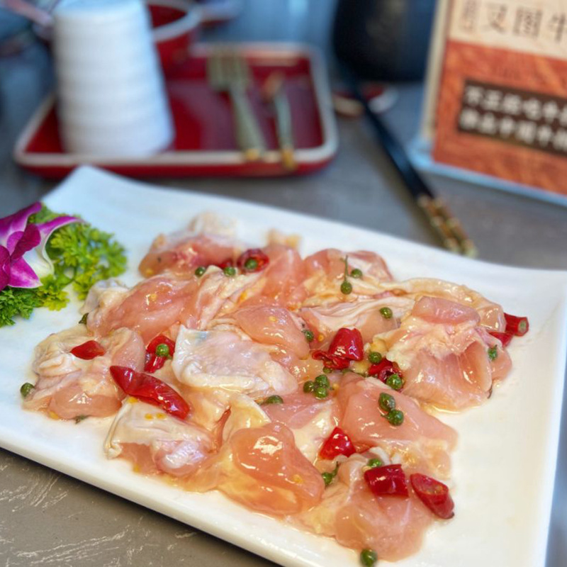 焦福记青花椒油黄鸡火锅鸡肉餐厅饭店冷冻半成品食材商用整箱20斤