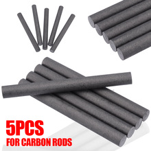 亚马逊 5pcs 石墨棒黑色石墨电极碳棒圆柱棒工业工具10x100mm