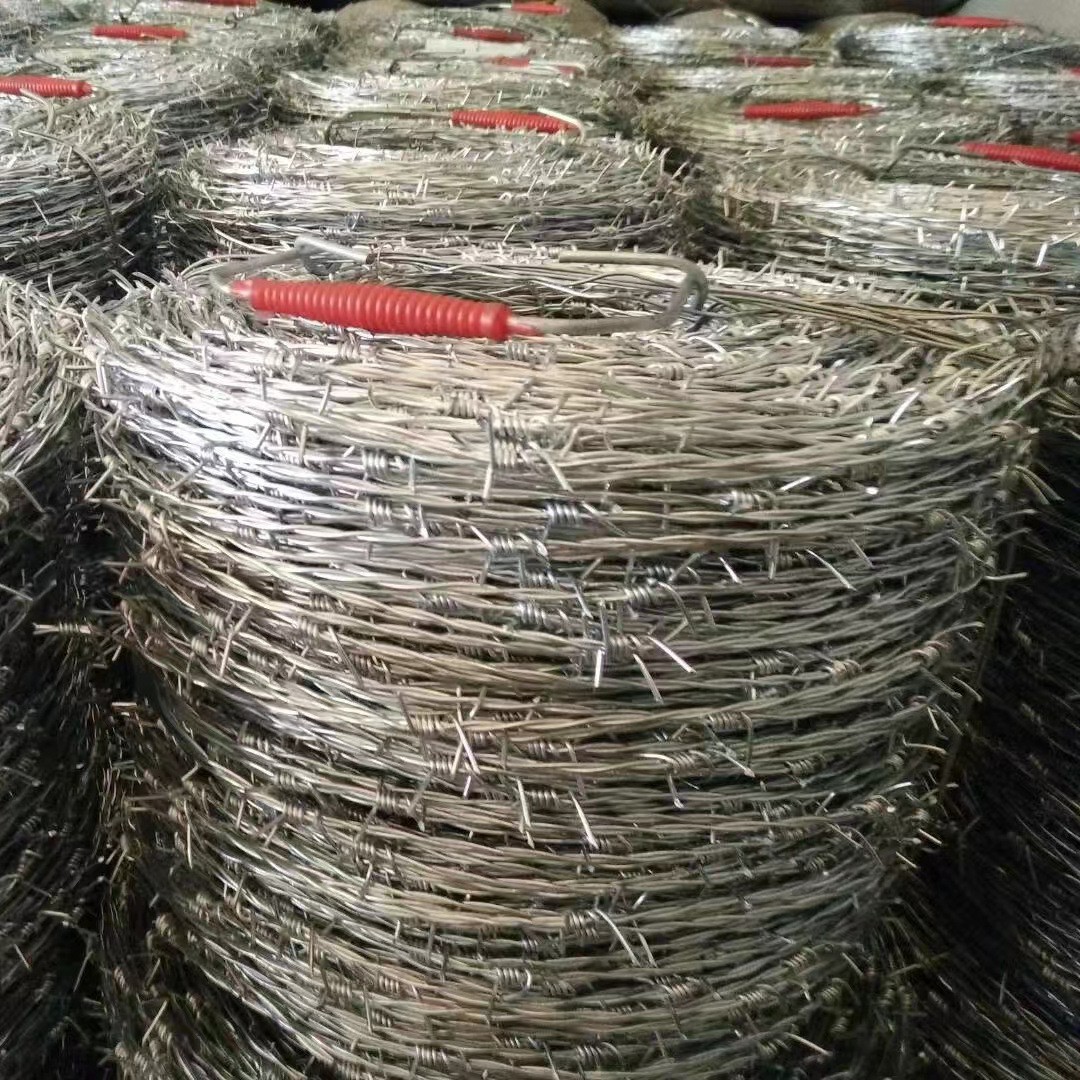 厂家供应热镀锌钢丝刺绳防盗防爬刺绳隔离围墙铁蒺藜带刺钢丝刺绳