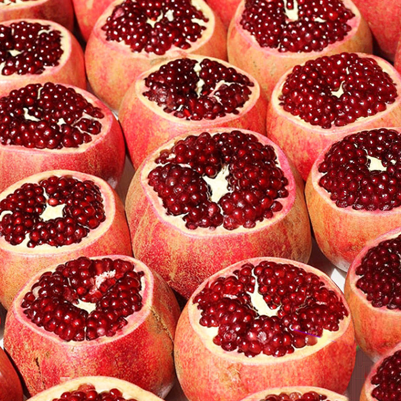 突尼斯软籽石榴不吐籽红黑肉水晶甜无籽皮薄应季新鲜水果批发批发