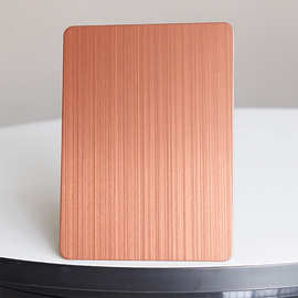 来图来样定制咖啡色拉丝不锈钢板 高端彩色不锈钢装饰板佛山工厂