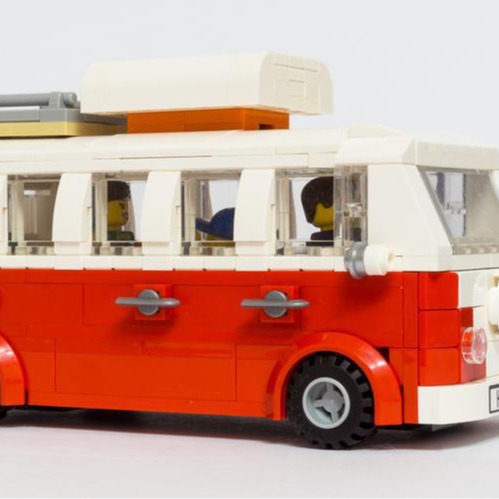 moc-xm358 大众t1露营车迷你 418片 电子图纸 拼插积木 不含人仔