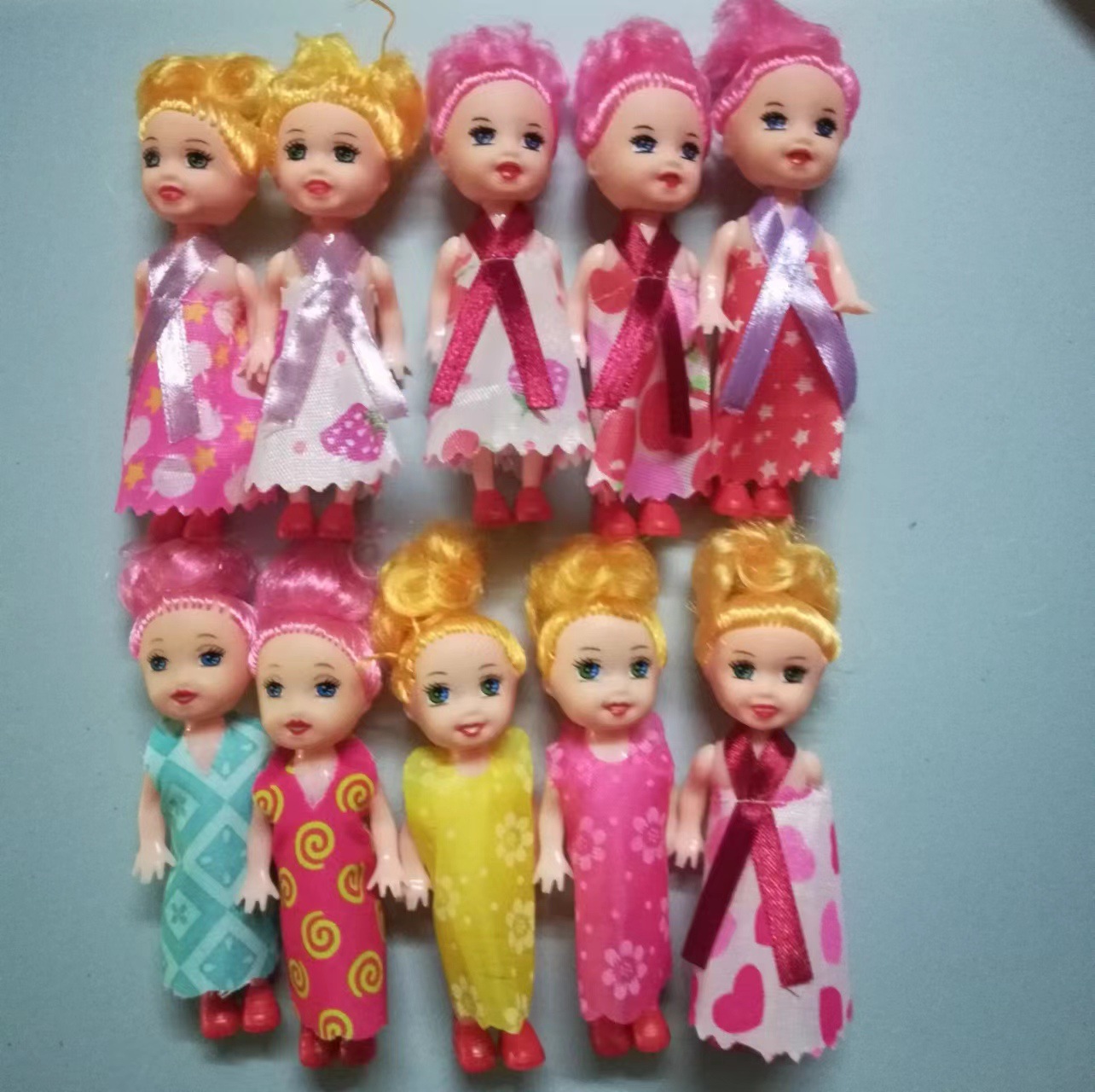 diy芭比娃娃女孩玩具10cm小凯丽地推扫码3.