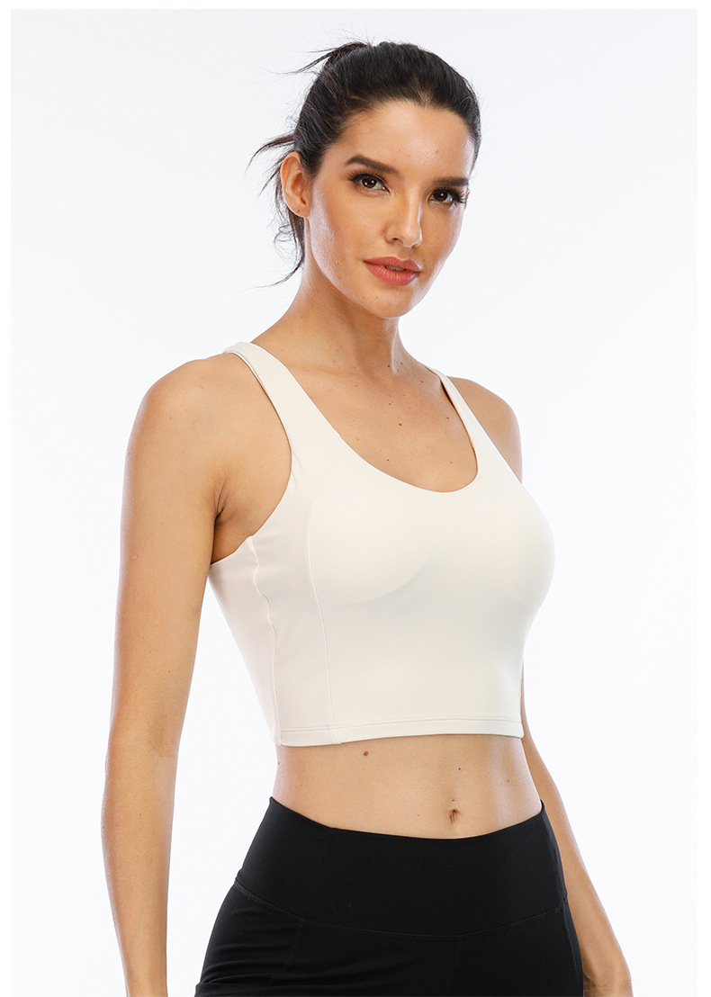 lulu防震跑步健身美背运动内衣女背心聚拢瑜伽服大胸显小bra文胸