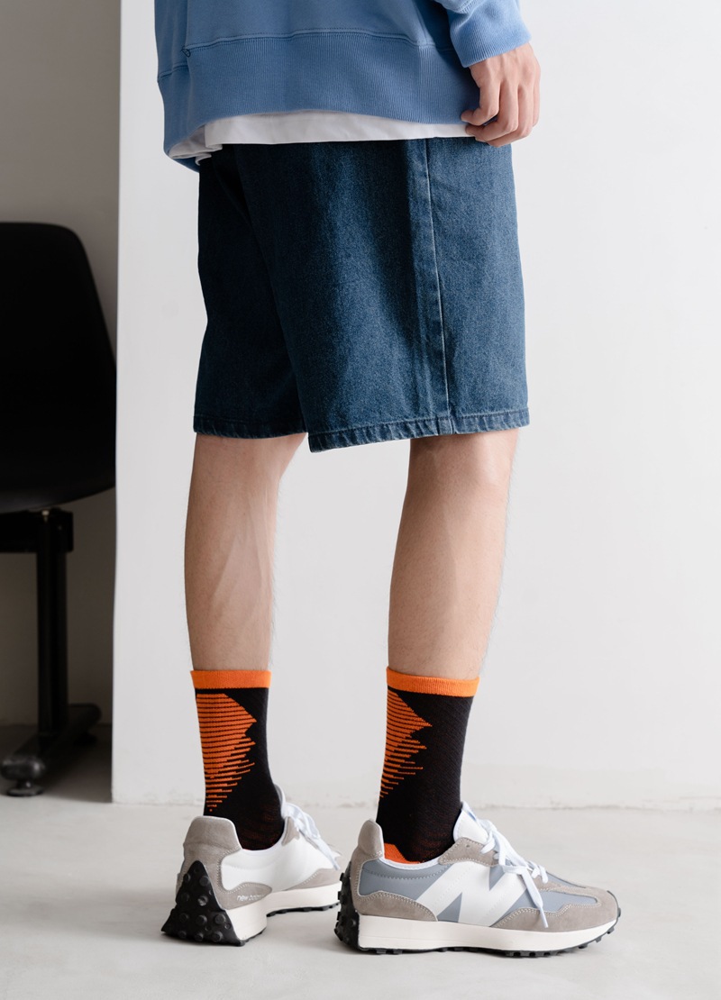 新款男士精英袜 潮流撞色长筒篮球袜男 毛巾底吸汗透气专业运动袜