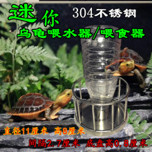 迷你乌龟喂食盆龟苗食盘水盘陆龟喂水器喝水黄缘喂食器大小型食台