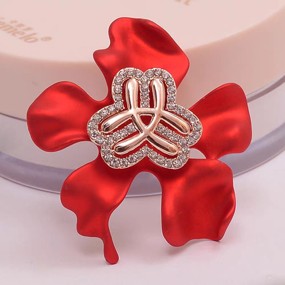 新款铜镶钻妇联标志胸针时尚妇女联合会徽章别针服装配饰品工厂店