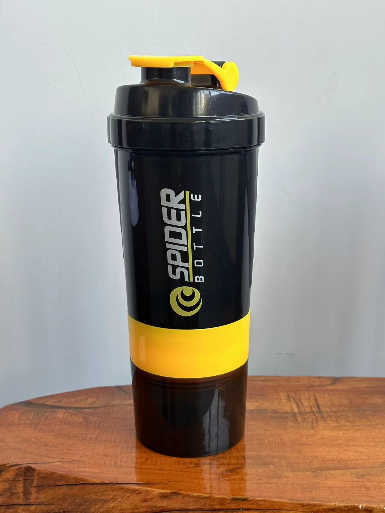 New Fashion Spring Three-Layer Fitness Sports Cup Spider Cup Sports Shake Cup Water Bottle Wholesale