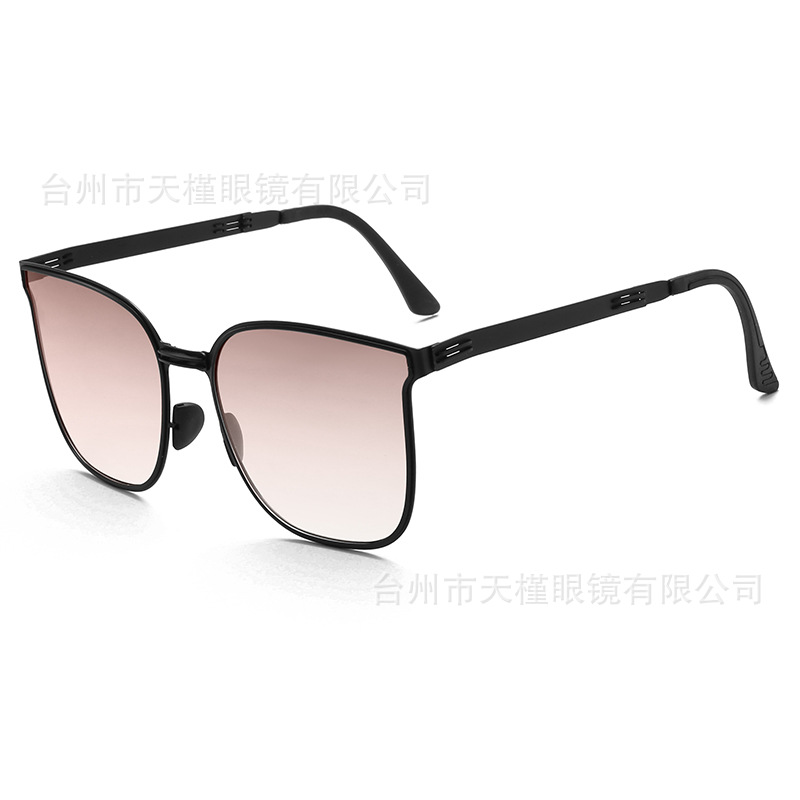 [Jay Chou Same Style] under Focus Same Sunglasses Folding Sunglasses Female Uv Protection Strong Light Sun Protection Driving Glasses