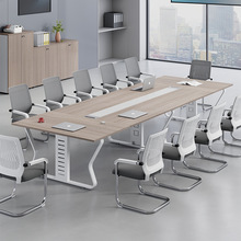 会议室办公桌长桌简约现代大小型培训桌条形桌椅子会议桌椅组合