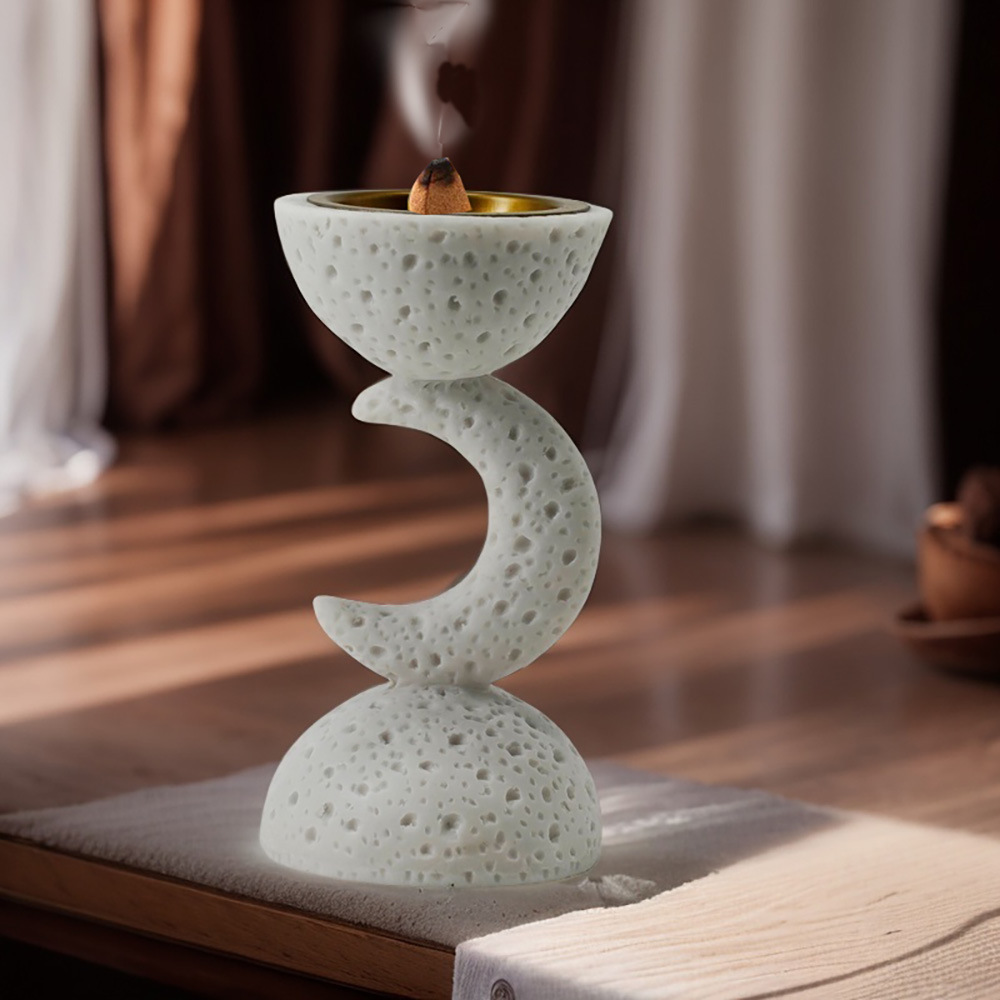 middle east moon incense burner home desktop decorative resin crafts home life decorative creative sandstone ornaments