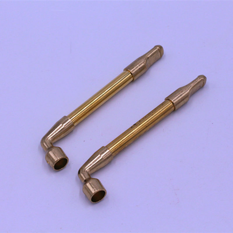 厂家直销 批发铜拉烟嘴烟斗双用铜配件抛光精美新品铜拉烟斗烟嘴