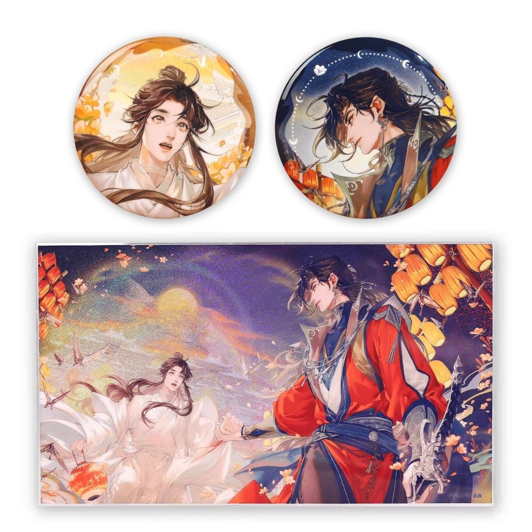 bemoe《天官赐福》漫画 瞻云望月系列 徽章/色纸/立牌/流沙摆件