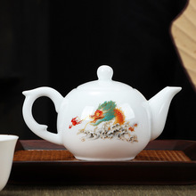 创意中式高白瓷茶壶单个茶壶西施壶高档陶瓷泡茶器家用功夫茶具