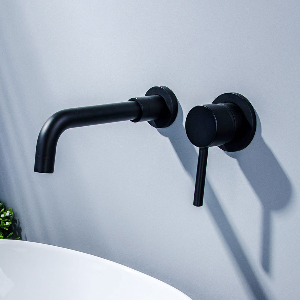 暗装入墙式水龙头暗埋式面盆龙头嵌入式冷热混水龙头浴室卫浴单把