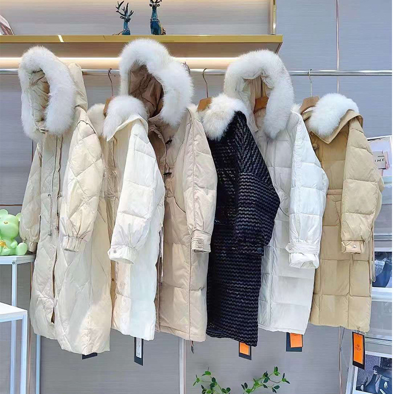 平湖鹅绒服秋冬羽绒服女装尾单断码清货品牌折扣专柜