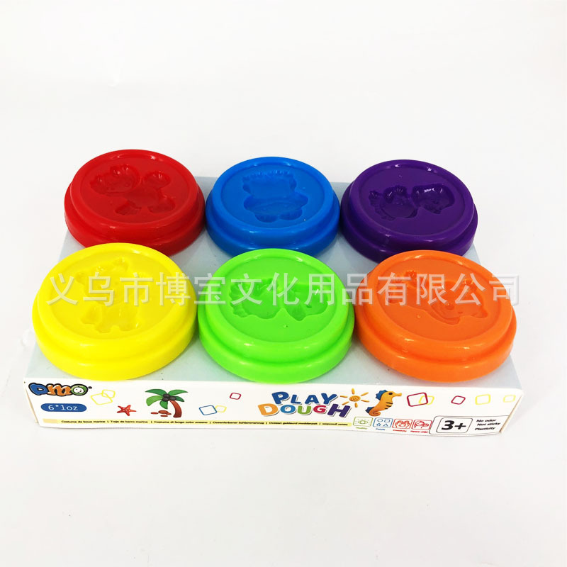 Factory Wholesale Handmade Diy6 Color Canned Set 1Oz Oz Flour Mud Plasticene Play Dough