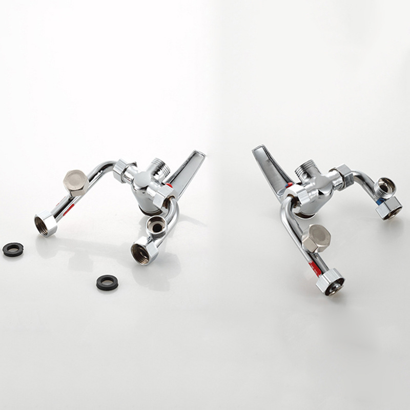 锌合金u型阀 电热水器明装混水阀冷热开关淋浴龙头 厂家批发