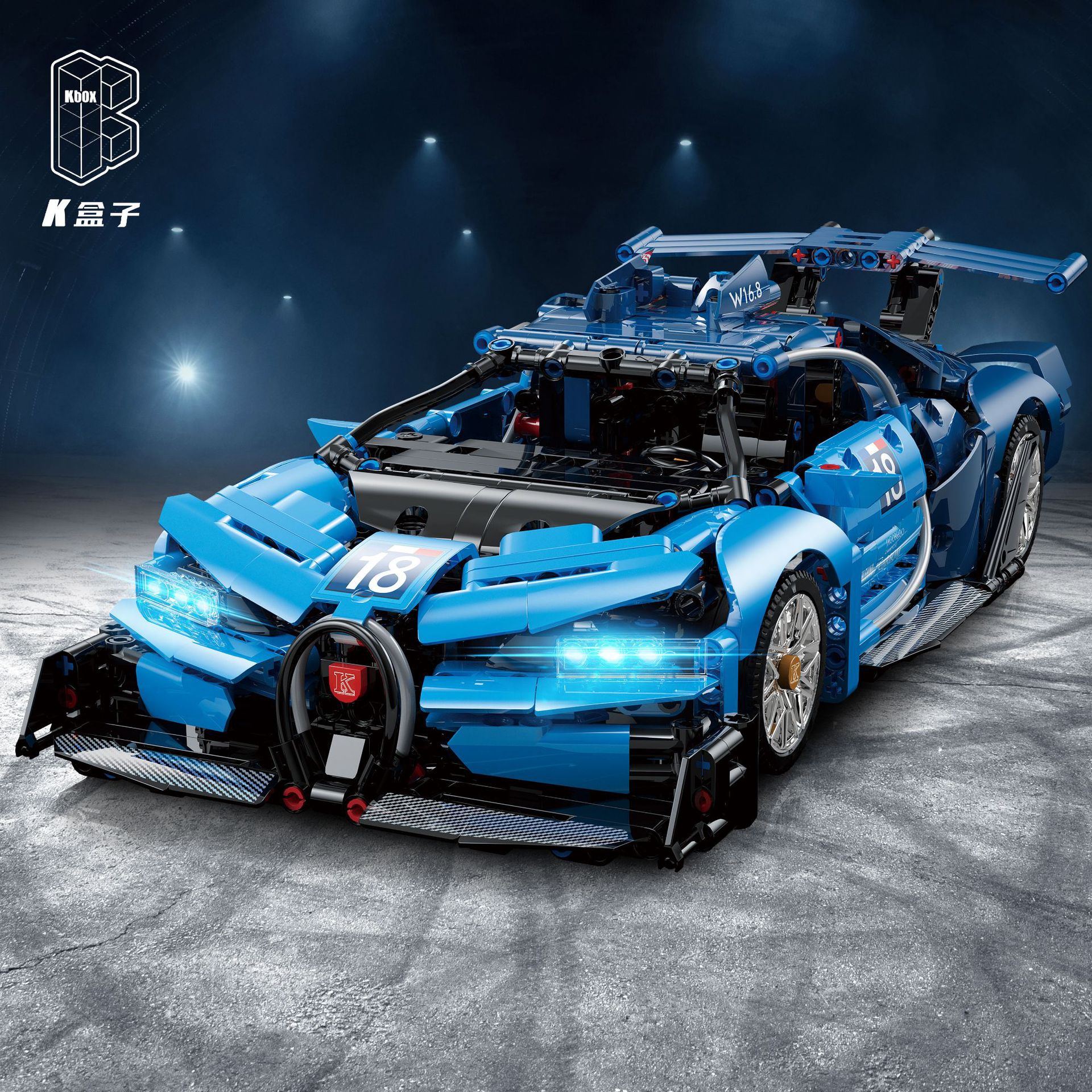 10213布加迪跑车拼装积木男孩成人儿童积木玩具摆件