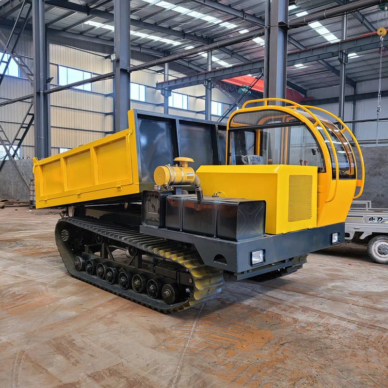 厂家销售6吨后驱履带翻斗车 水田履带运输车 矿山高速履带自卸车