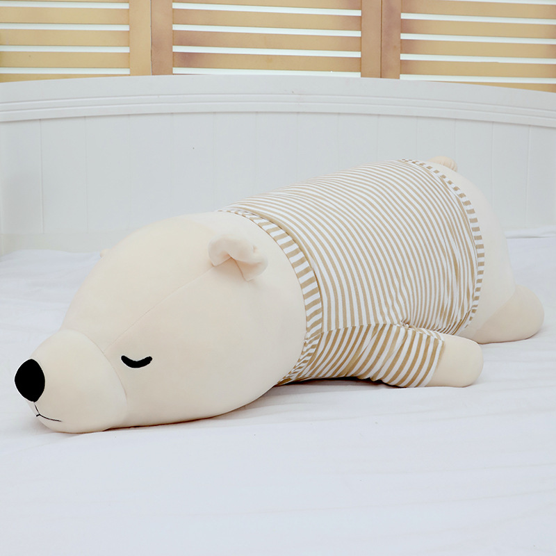 软体趴趴熊公仔厂家批发送女友闺蜜礼物毛绒玩具羽绒棉北极熊抱枕