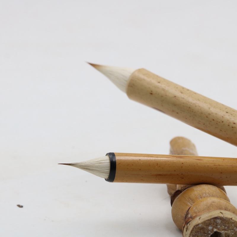 毛笔之乡寻艺轩批发缠纸笔缠纸鸡距笔抄经写卷蝇头小楷聚锋如锥