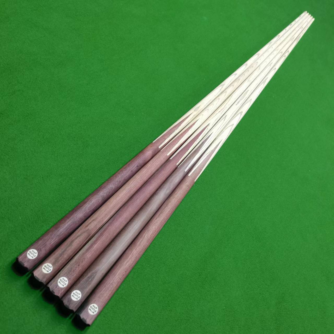 枫叶台球杆英式斯诺克小头球杆中式黑八单节桌球杆单支通体台球杆